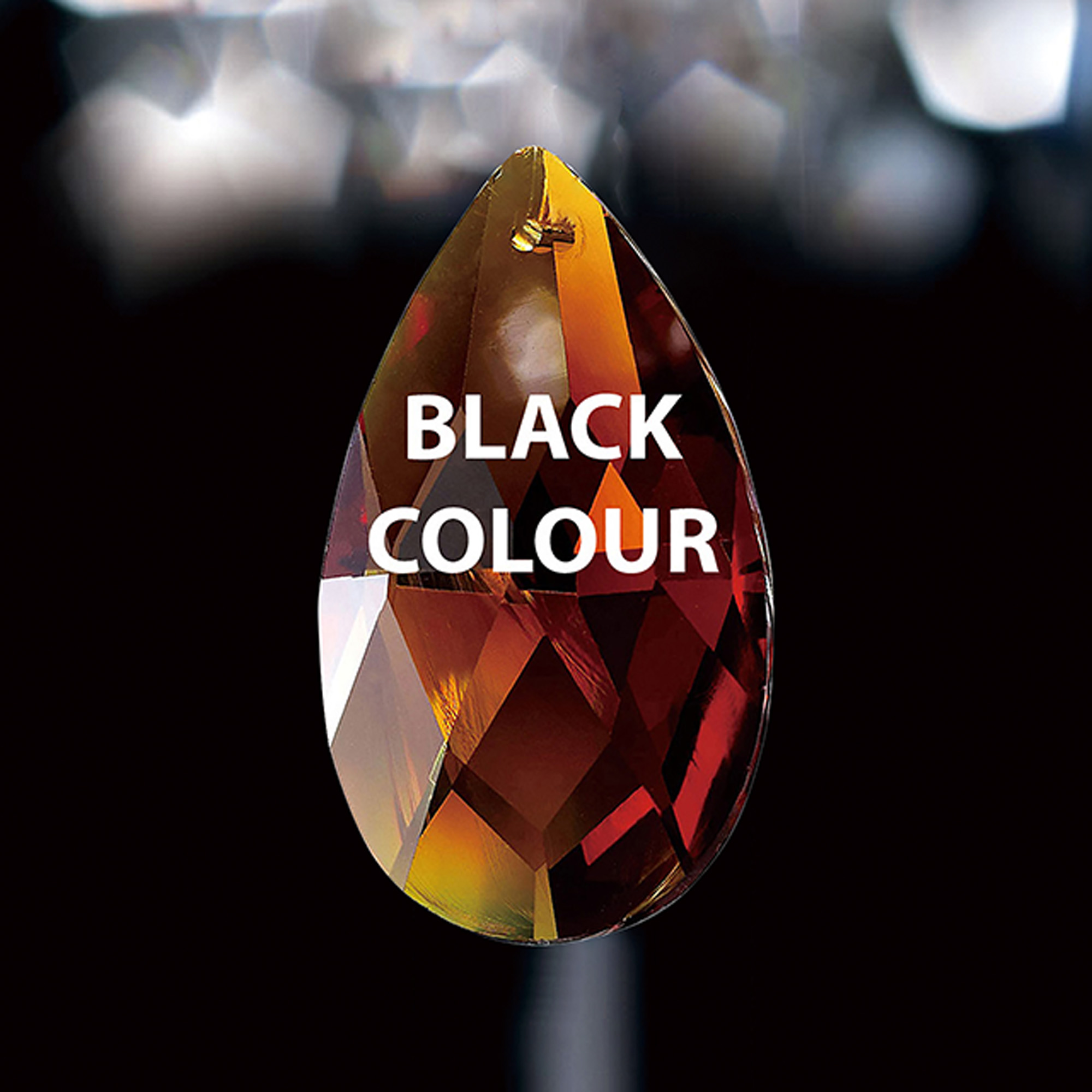 Crystal Pendalogue, No Ring Or Pin Included 38mm
